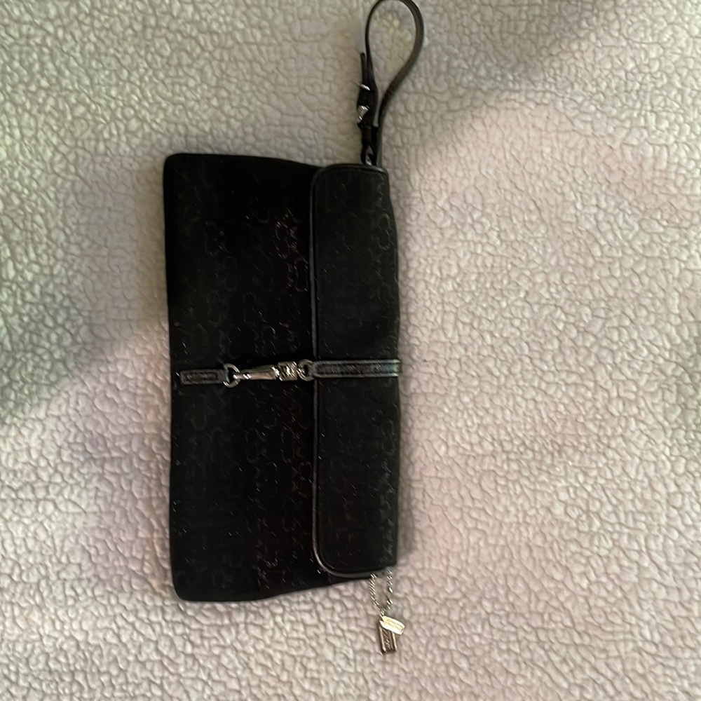 Coach evening purse with strap.